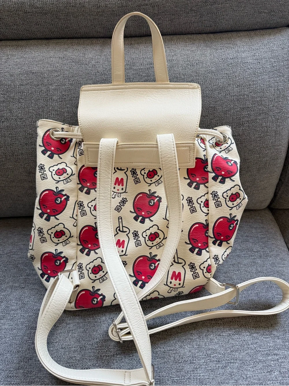 Loungefly Hello Kitty Apple & Milk Drawstring Backpack